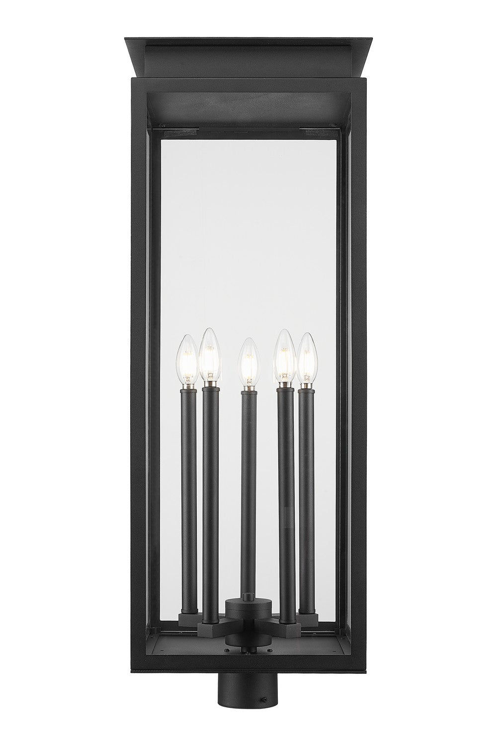 Z-Lite - 5018PHXLR-BK - Five Light Outdoor Post Mount Fixture - Nova - Black