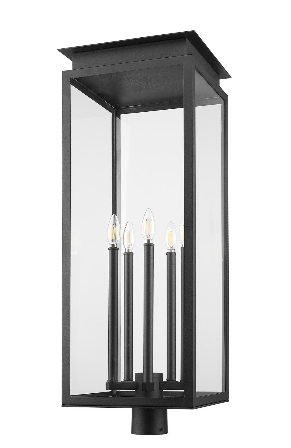 Z-Lite - 5018PHXLR-BK - Five Light Outdoor Post Mount Fixture - Nova - Black