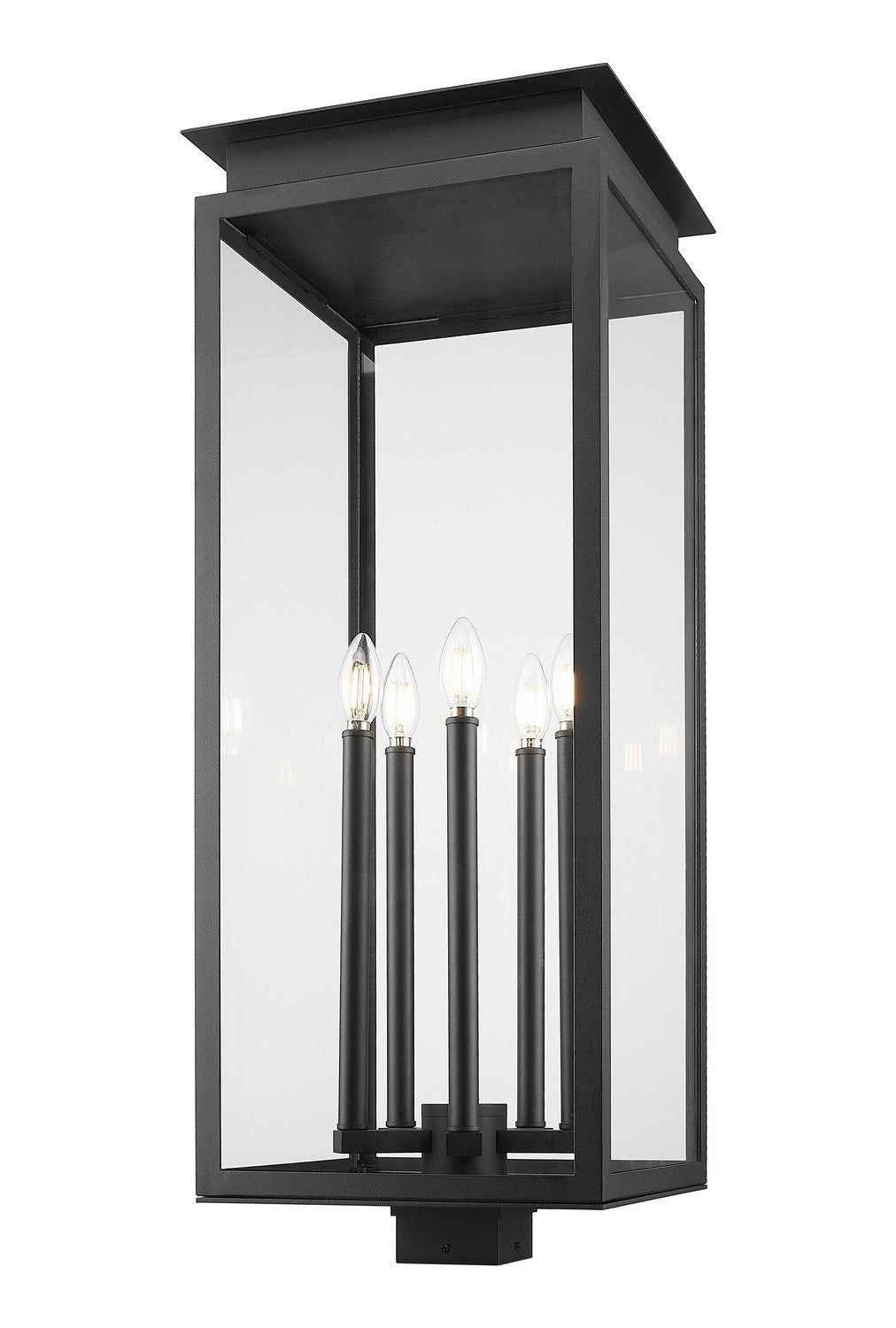 Z-Lite - 5018PHXLS-BK - Five Light Outdoor Post Mount Fixture - Nova - Black