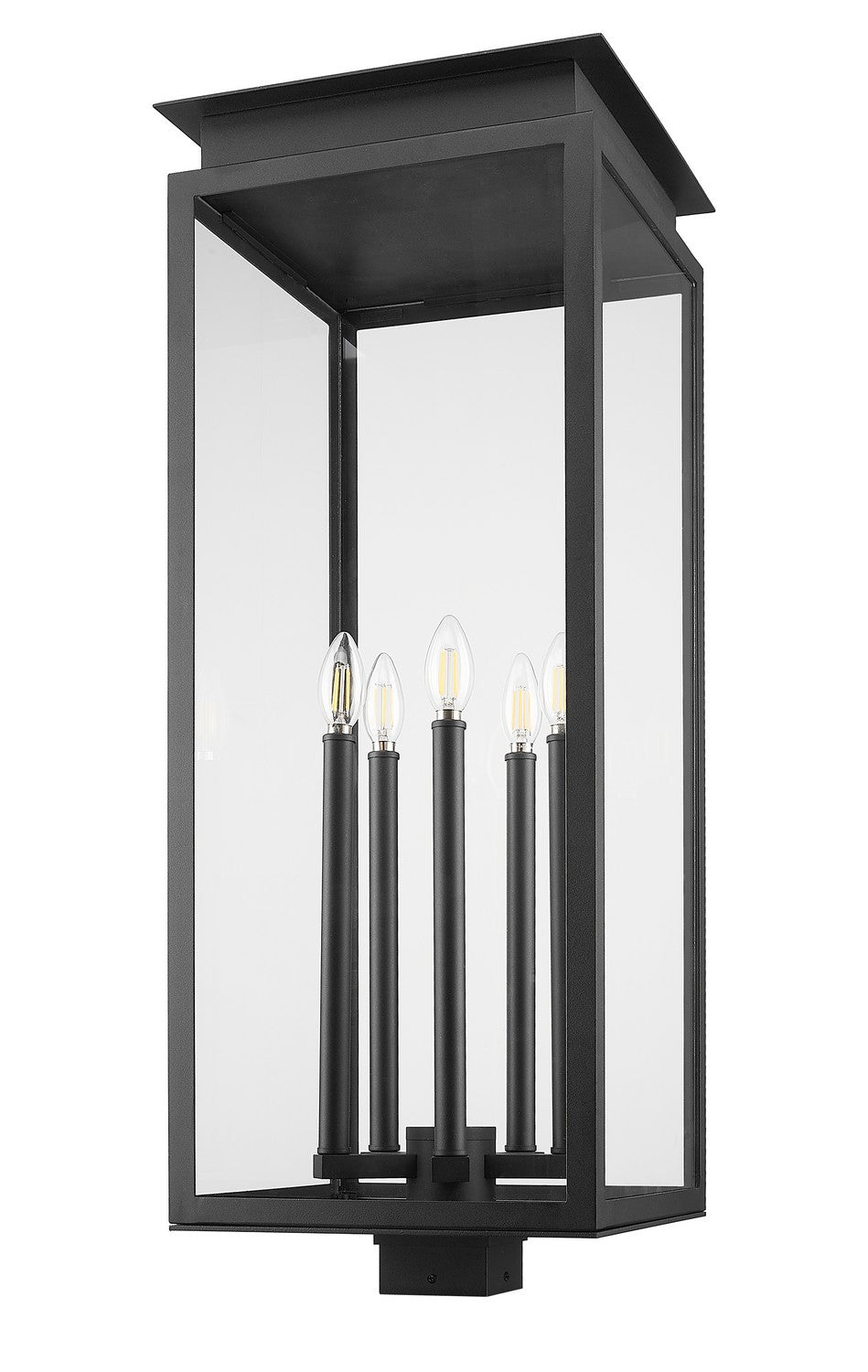Z-Lite - 5018PHXLS-BK - Five Light Outdoor Post Mount Fixture - Nova - Black