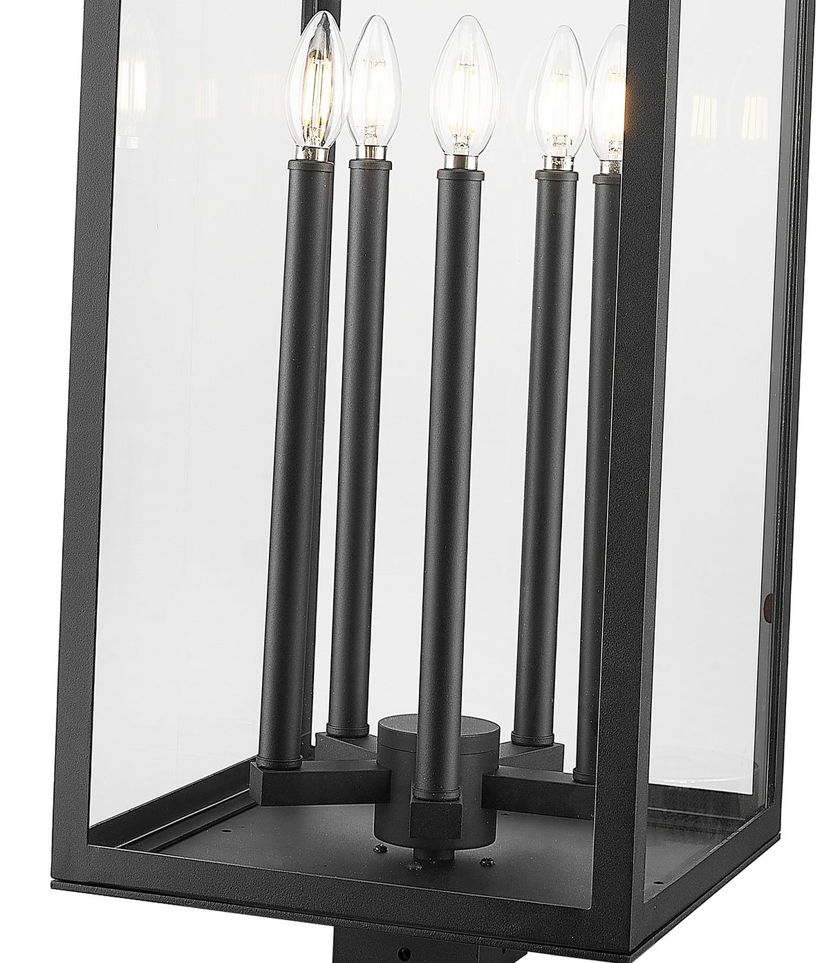Z-Lite - 5018PHXLS-BK - Five Light Outdoor Post Mount Fixture - Nova - Black