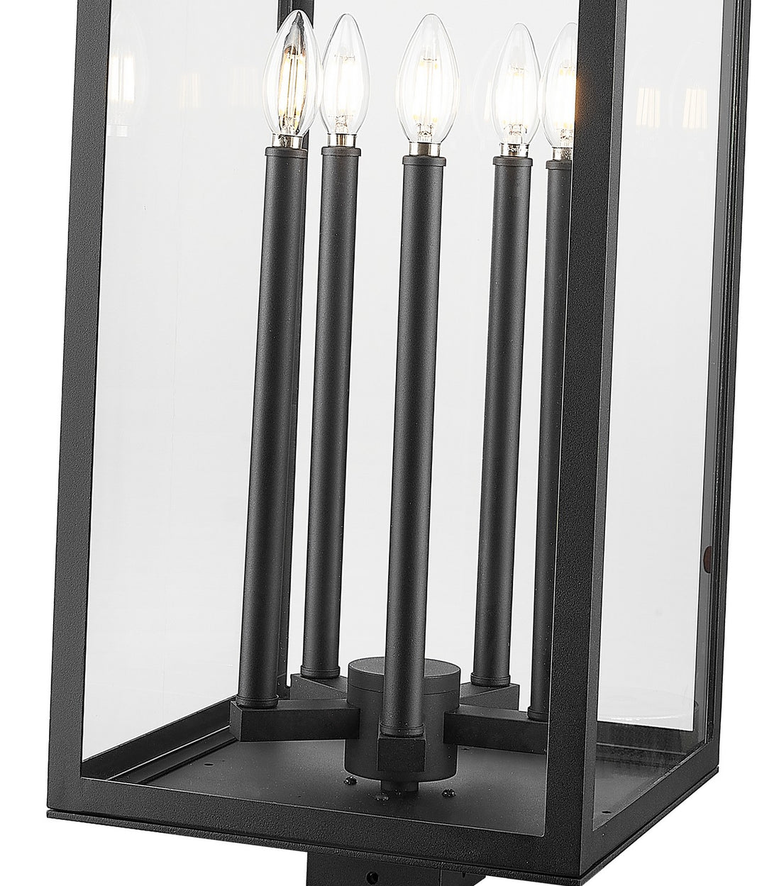 Z-Lite - 5018PHXLS-BK - Five Light Outdoor Post Mount Fixture - Nova - Black