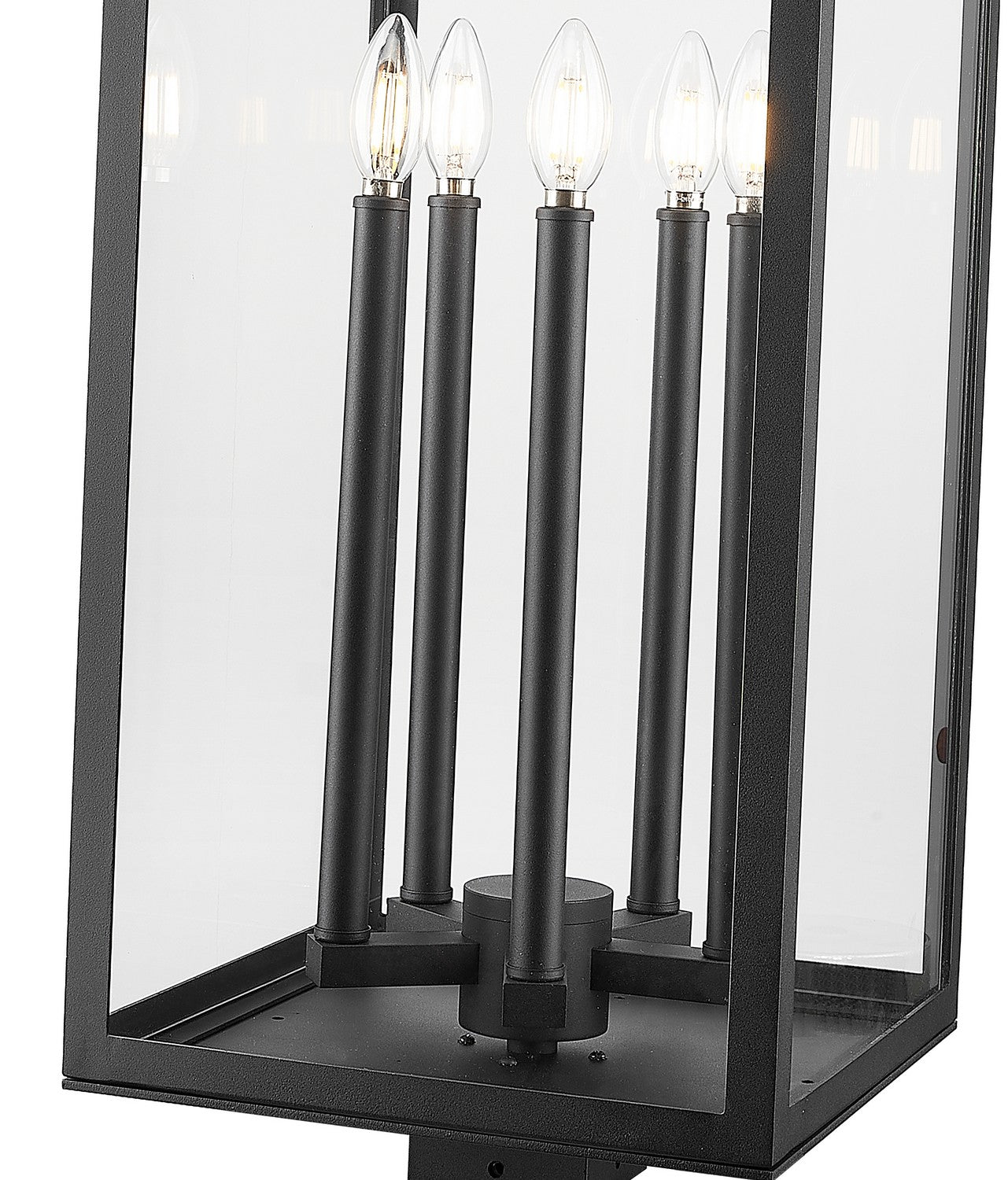 Z-Lite - 5018PHXLS-BK - Five Light Outdoor Post Mount Fixture - Nova - Black