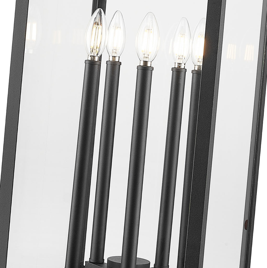 Z-Lite - 5018PHXLS-SQPM-BK - Five Light Outdoor Pier Mounted Fixture - Nova - Black