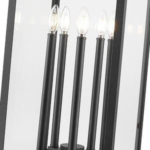 Z-Lite - 5018PHXLS-SQPM-BK - Five Light Outdoor Pier Mounted Fixture - Nova - Black