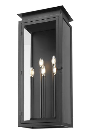 Z-Lite - 5018XL-BK - Five Light Outdoor Wall Light - Nova - Black