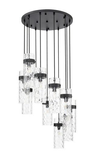 Z-Lite - 7002P5-11R-MB - 11 Light Chandelier - Fontaine - Matte Black