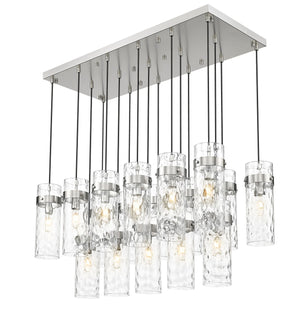 Z-Lite - 7002P5-17L-BN - 17 Light Linear Chandelier - Fontaine - Brushed Nickel