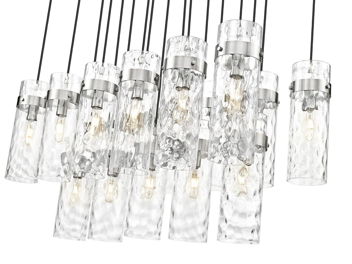 Z-Lite - 7002P5-17L-BN - 17 Light Linear Chandelier - Fontaine - Brushed Nickel