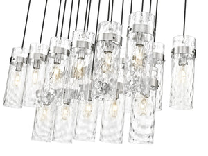 Z-Lite - 7002P5-17L-BN - 17 Light Linear Chandelier - Fontaine - Brushed Nickel