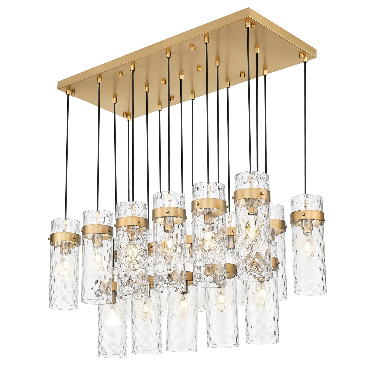 Z-Lite - 7002P5-17L-RB - 17 Light Linear Chandelier - Fontaine - Rubbed Brass
