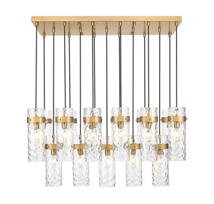 Z-Lite - 7002P5-17L-RB - 17 Light Linear Chandelier - Fontaine - Rubbed Brass