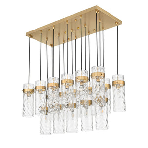 Z-Lite - 7002P5-17L-RB - 17 Light Linear Chandelier - Fontaine - Rubbed Brass