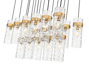 Z-Lite - 7002P5-17L-RB - 17 Light Linear Chandelier - Fontaine - Rubbed Brass