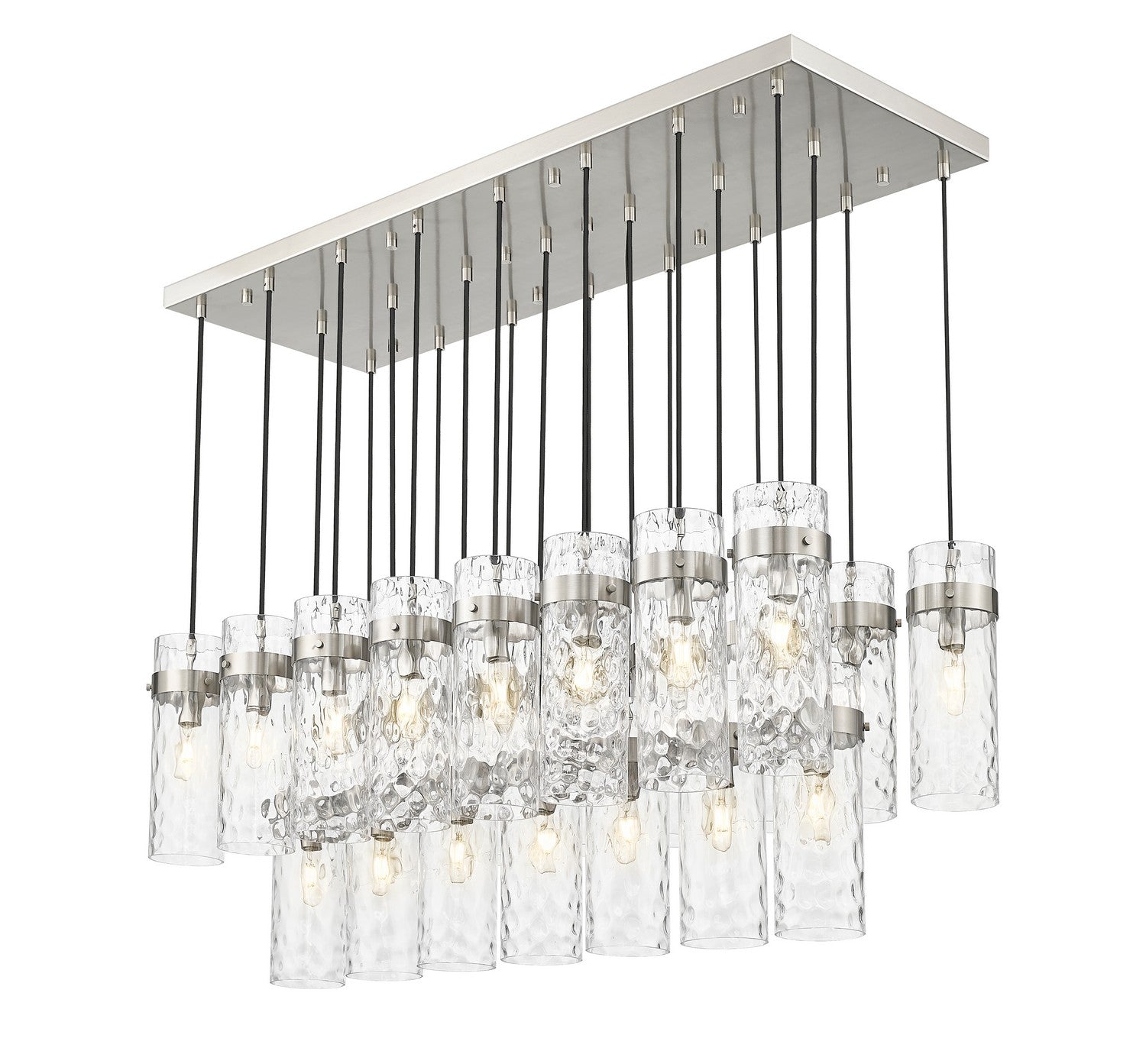 Z-Lite - 7002P5-23L-BN - 23 Light Linear Chandelier - Fontaine - Brushed Nickel