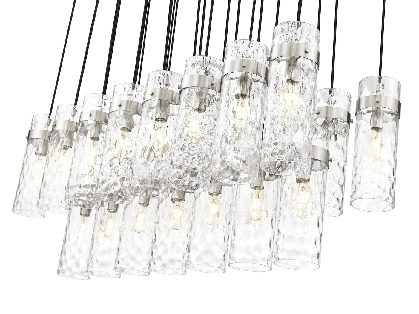 Z-Lite - 7002P5-23L-BN - 23 Light Linear Chandelier - Fontaine - Brushed Nickel