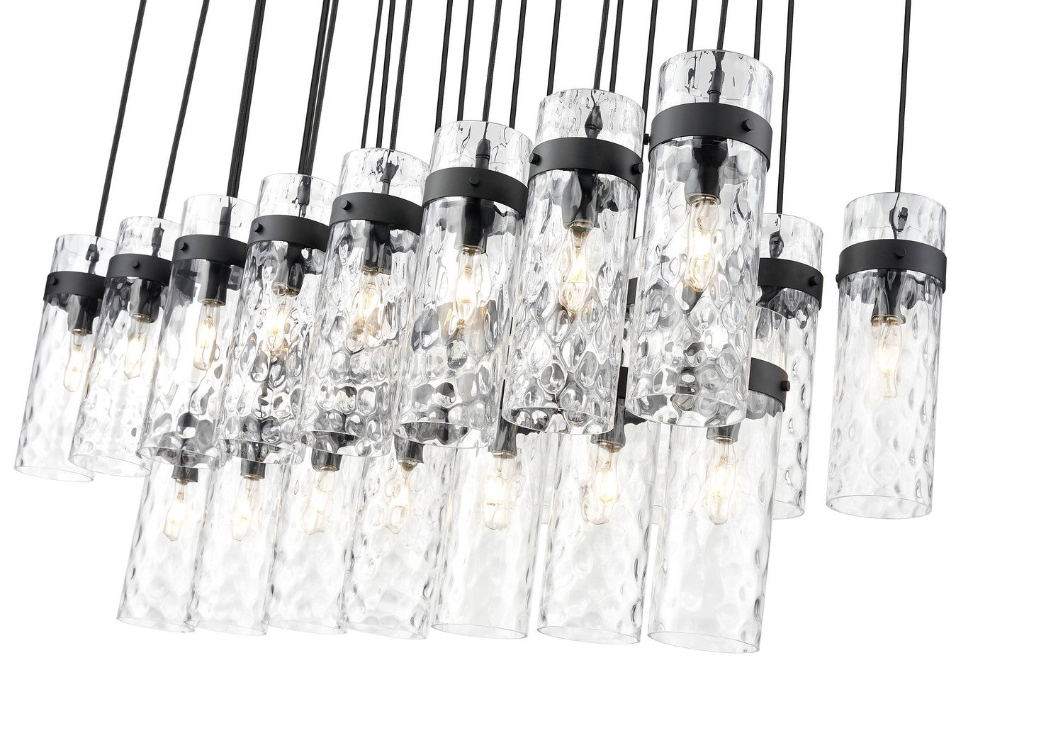 Z-Lite - 7002P5-23L-MB - 23 Light Linear Chandelier - Fontaine - Matte Black