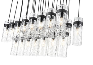 Z-Lite - 7002P5-23L-MB - 23 Light Linear Chandelier - Fontaine - Matte Black