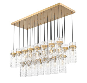 Z-Lite - 7002P5-23L-RB - 23 Light Linear Chandelier - Fontaine - Rubbed Brass