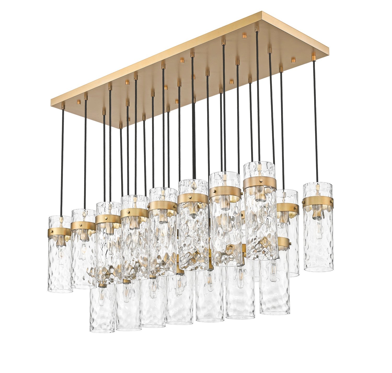 Z-Lite - 7002P5-23L-RB - 23 Light Linear Chandelier - Fontaine - Rubbed Brass