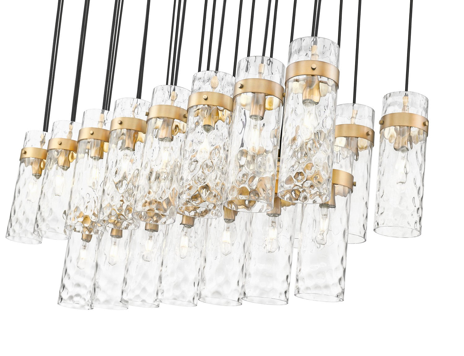 Z-Lite - 7002P5-23L-RB - 23 Light Linear Chandelier - Fontaine - Rubbed Brass