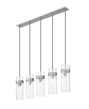 Z-Lite - 7002P5-5L-BN - Five Light Linear Chandelier - Fontaine - Brushed Nickel
