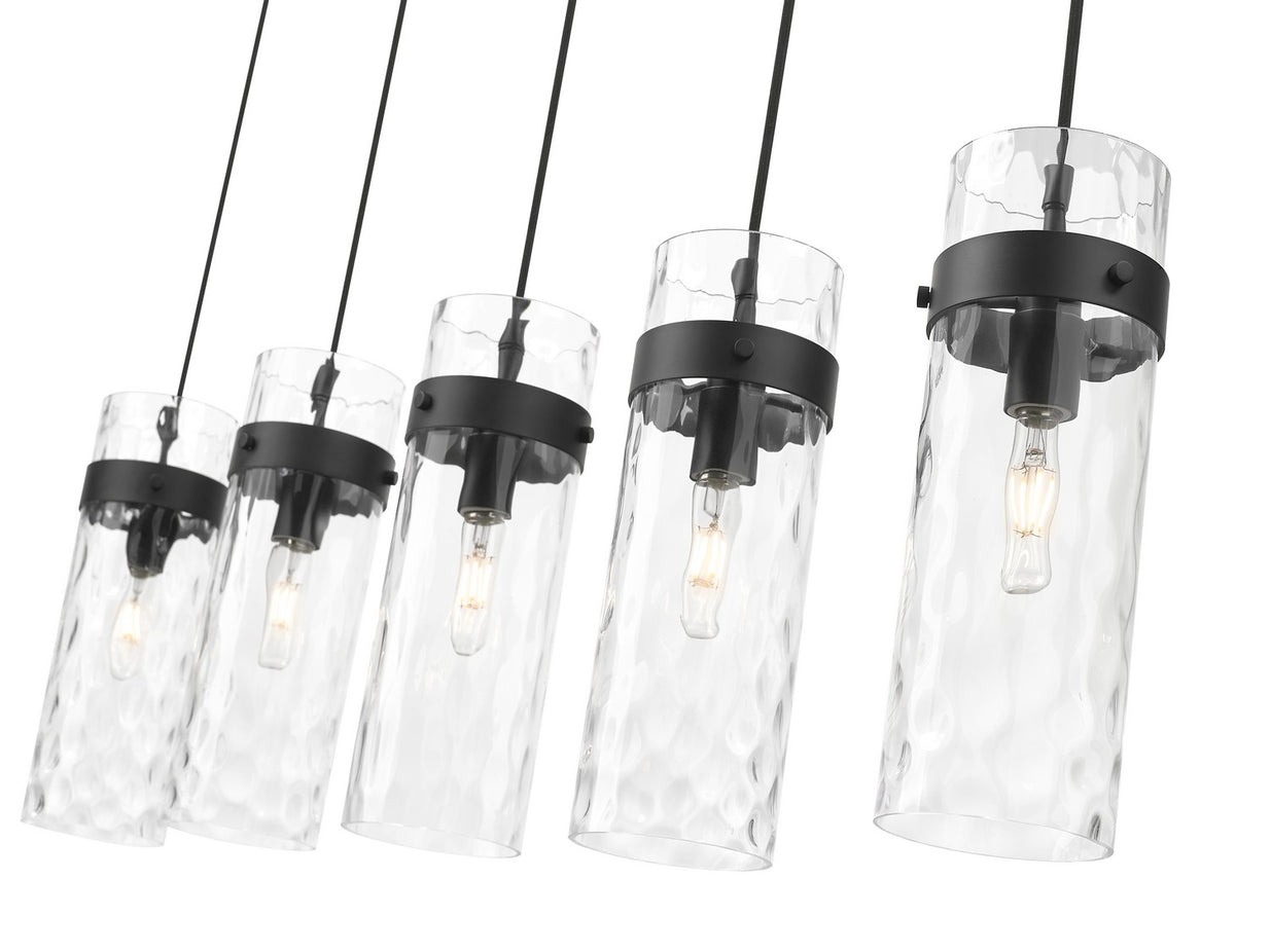 Z-Lite - 7002P5-5L-MB - Five Light Linear Chandelier - Fontaine - Matte Black