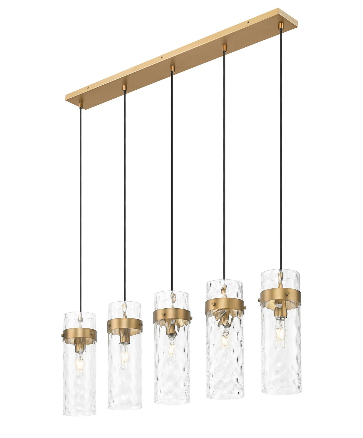 Z-Lite - 7002P5-5L-RB - Five Light Linear Chandelier - Fontaine - Rubbed Brass