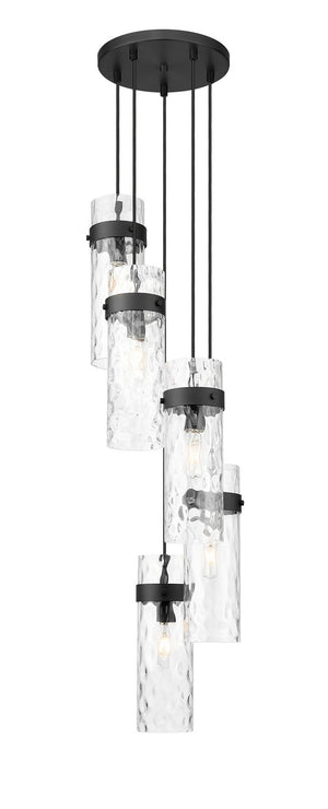 Z-Lite - 7002P5-5R-MB - Five Light Chandelier - Fontaine - Matte Black