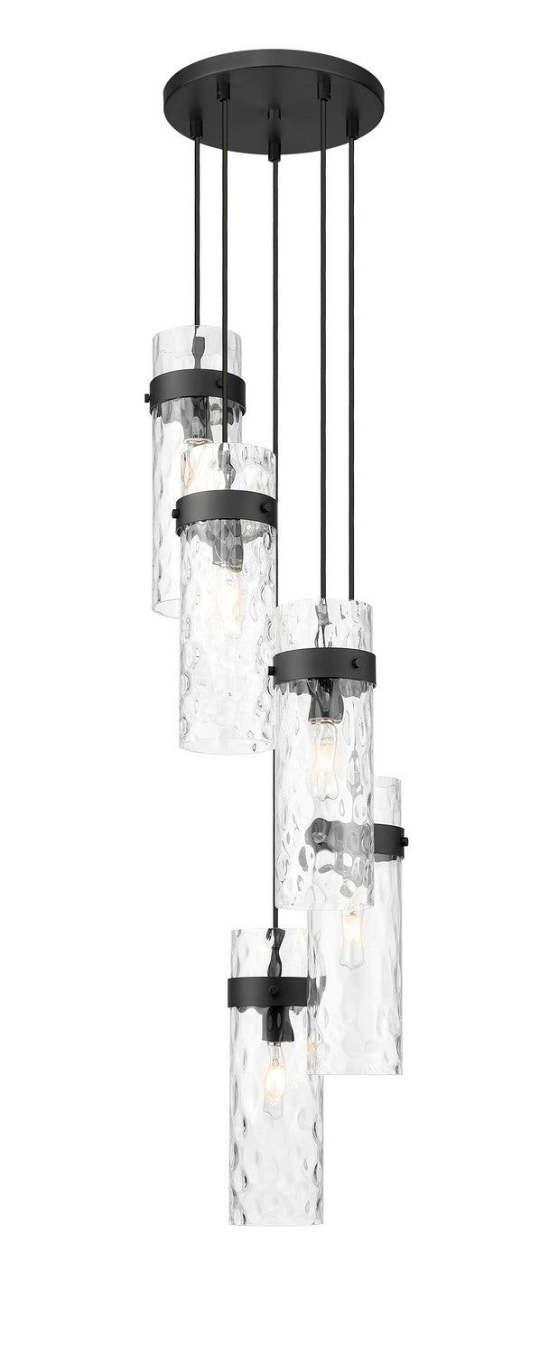 Z-Lite - 7002P5-5R-MB - Five Light Chandelier - Fontaine - Matte Black