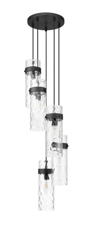 Z-Lite - 7002P5-5R-MB - Five Light Chandelier - Fontaine - Matte Black