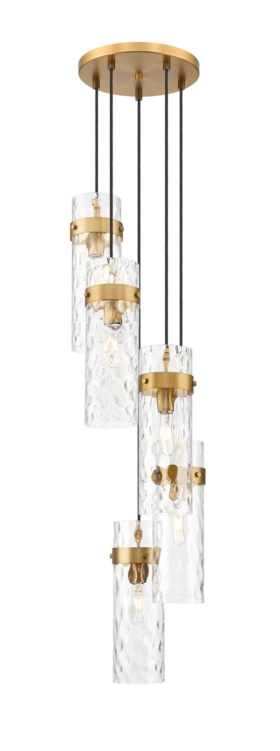 Z-Lite - 7002P5-5R-RB - Five Light Chandelier - Fontaine - Rubbed Brass