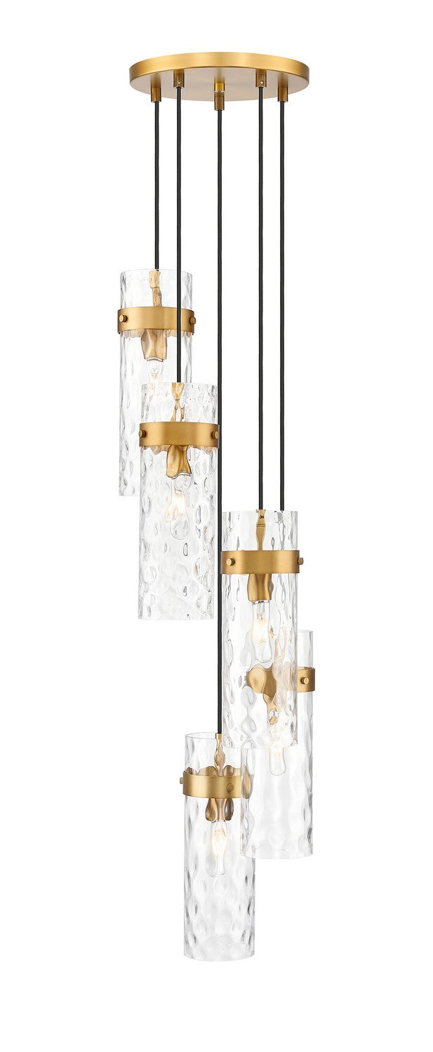 Z-Lite - 7002P5-5R-RB - Five Light Chandelier - Fontaine - Rubbed Brass