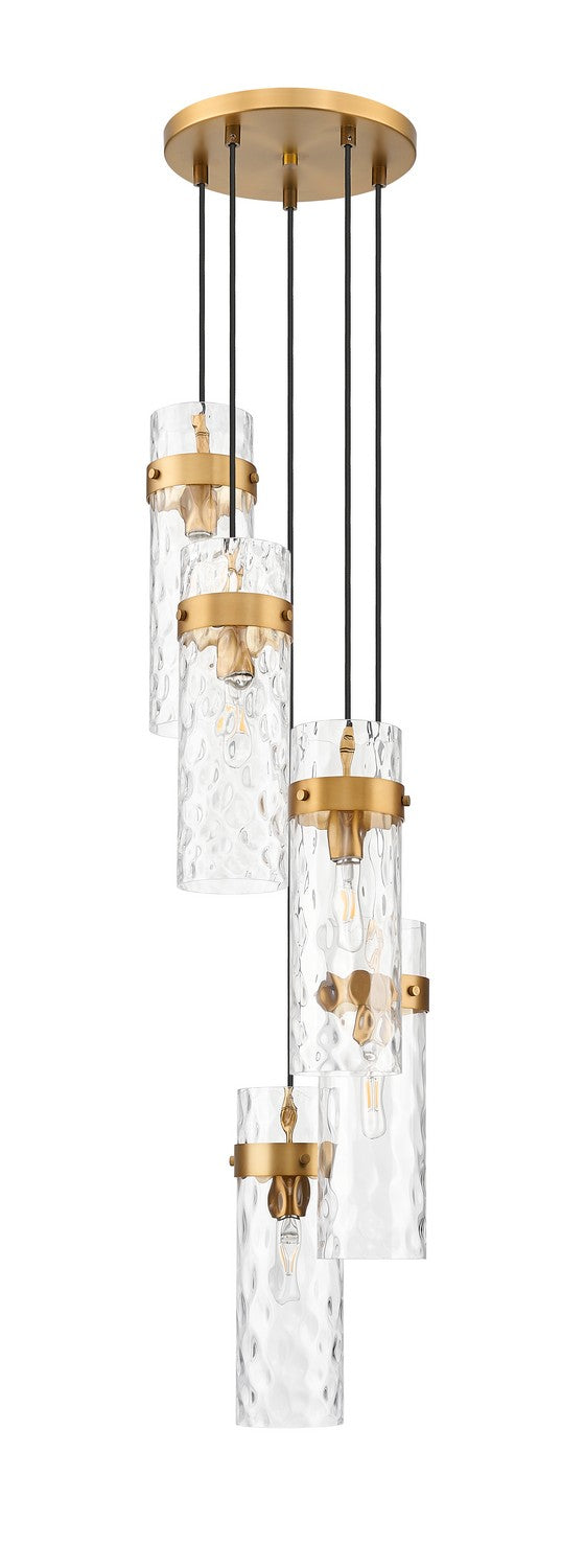 Z-Lite - 7002P5-5R-RB - Five Light Chandelier - Fontaine - Rubbed Brass