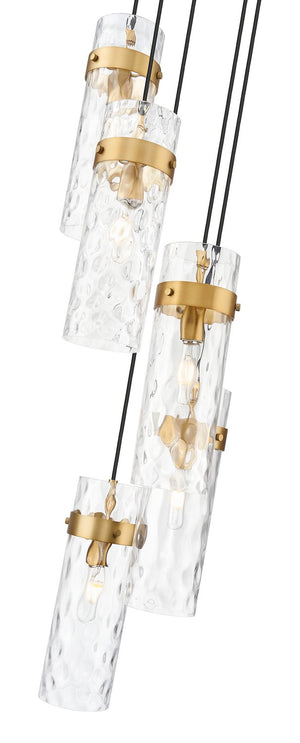Z-Lite - 7002P5-5R-RB - Five Light Chandelier - Fontaine - Rubbed Brass