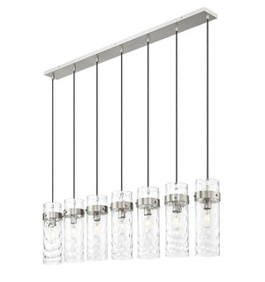 Z-Lite - 7002P5-7L-BN - Seven Light Linear Chandelier - Fontaine - Brushed Nickel