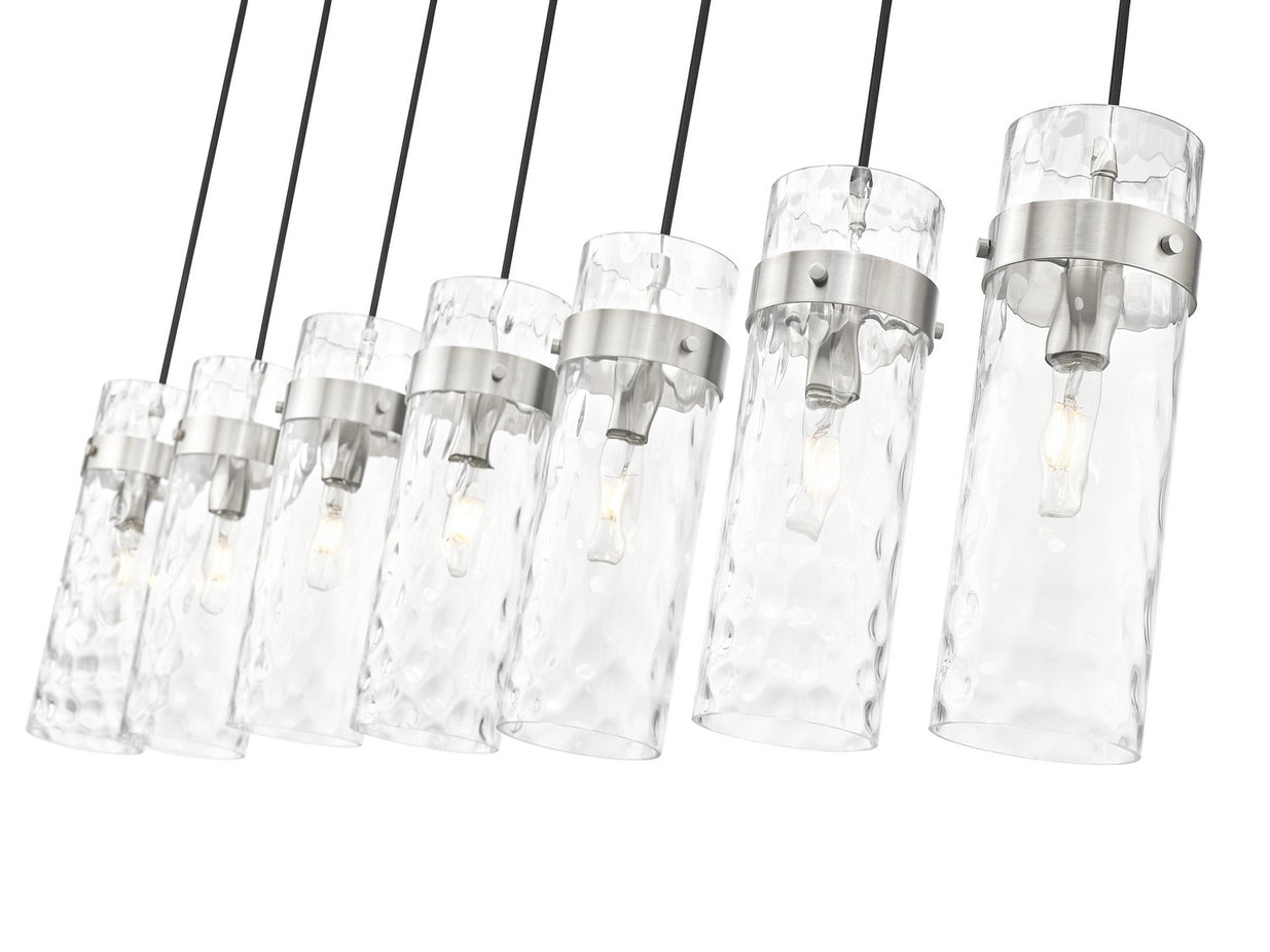Z-Lite - 7002P5-7L-BN - Seven Light Linear Chandelier - Fontaine - Brushed Nickel
