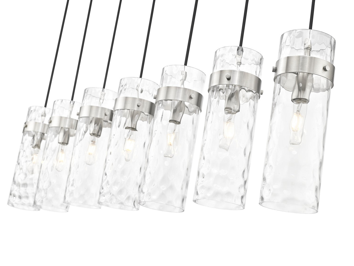 Z-Lite - 7002P5-7L-BN - Seven Light Linear Chandelier - Fontaine - Brushed Nickel