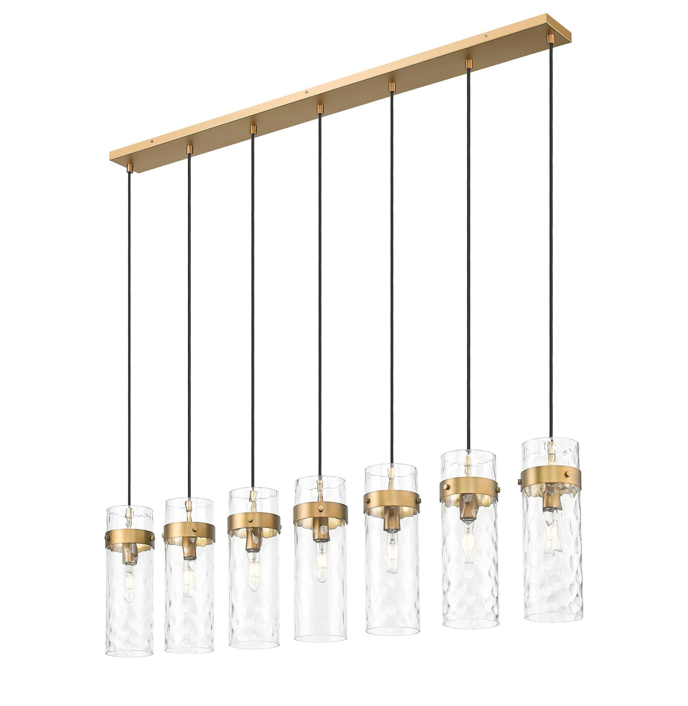 Z-Lite - 7002P5-7L-RB - Seven Light Linear Chandelier - Fontaine - Rubbed Brass