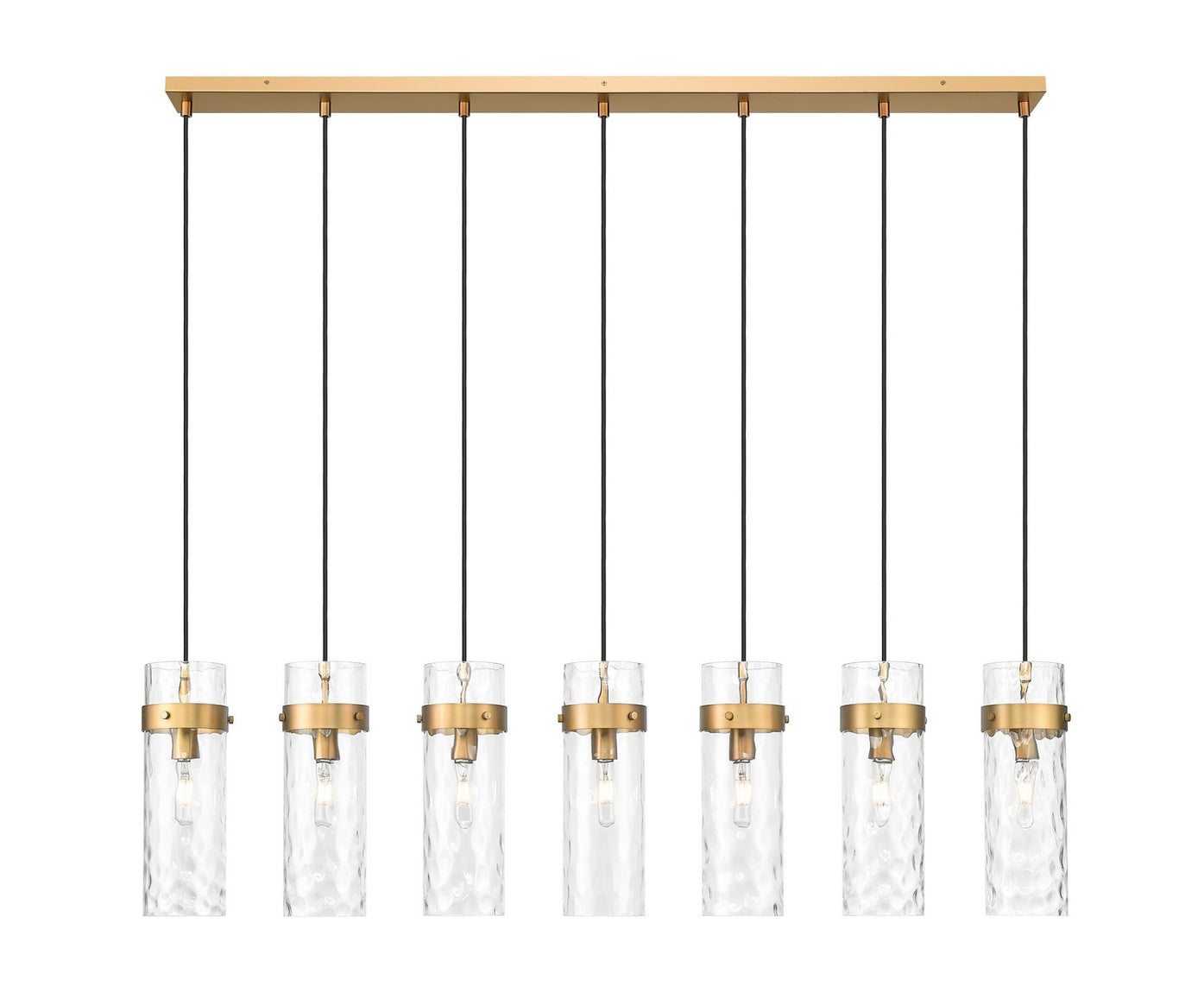 Z-Lite - 7002P5-7L-RB - Seven Light Linear Chandelier - Fontaine - Rubbed Brass