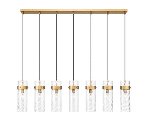 Z-Lite - 7002P5-7L-RB - Seven Light Linear Chandelier - Fontaine - Rubbed Brass