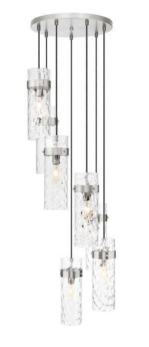 Z-Lite - 7002P5-7R-BN - Seven Light Chandelier - Fontaine - Brushed Nickel