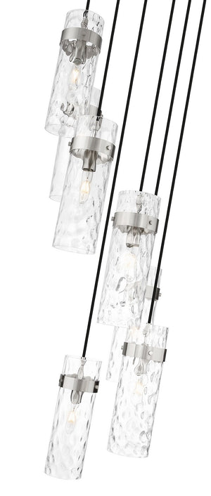 Z-Lite - 7002P5-7R-BN - Seven Light Chandelier - Fontaine - Brushed Nickel