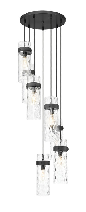 Z-Lite - 7002P5-7R-MB - Seven Light Chandelier - Fontaine - Matte Black