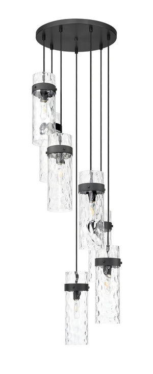 Z-Lite - 7002P5-7R-MB - Seven Light Chandelier - Fontaine - Matte Black