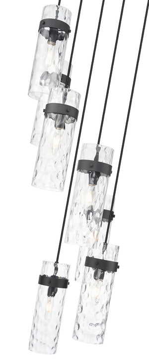 Z-Lite - 7002P5-7R-MB - Seven Light Chandelier - Fontaine - Matte Black