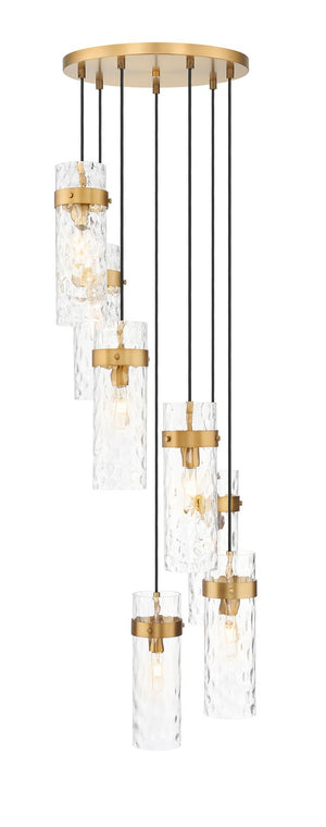 Z-Lite - 7002P5-7R-RB - Seven Light Chandelier - Fontaine - Rubbed Brass