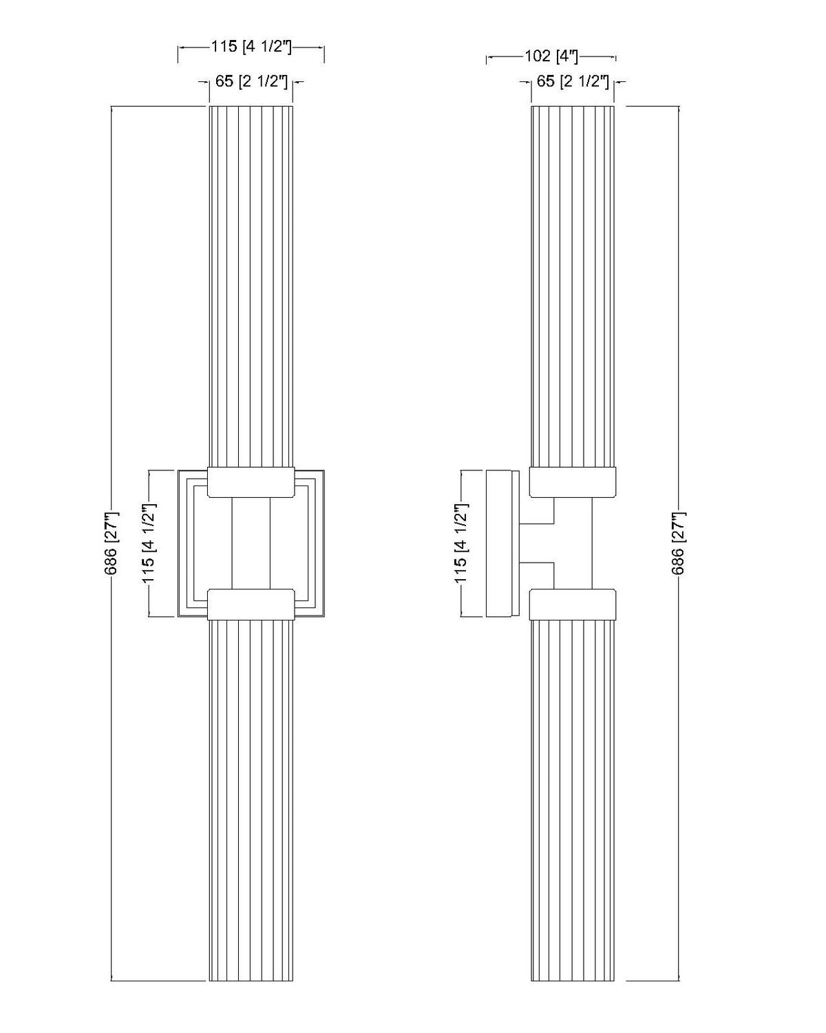 Z-Lite - 740-2W-BRZ - Two Light Wall Sconce - Beau - Bronze