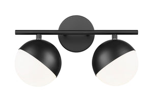 Z-Lite - 7517-2V-MB - Two Light Vanity - Realm Sphere - Matte Black