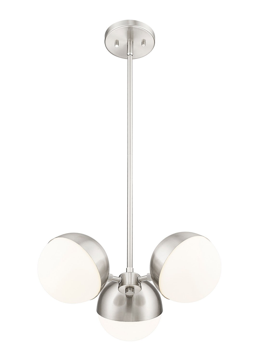 Z-Lite - 7517-3BN - Three Light Chandelier - Realm Sphere - Brushed Nickel